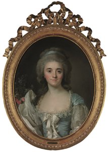 Portret van Comtesse de Provence (1753-1810) (olieverf op doek) door Joseph Siffred Duplessis