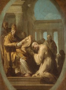Ongeïdentificeerde Pauselijke Ceremonie, 1744-48 door Joseph Siffred Duplessis