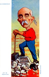 Georges Clemenceau - karikatuur door Sirat door Joseph Sirat