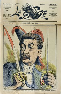 Portret van de Franse wiskundige en politicus Paul Painlevé (1863-1933) karikatuur door Sirat in 