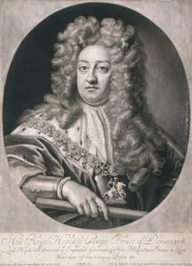 Ovaal portret van George, Prins van Denemarken, 1704