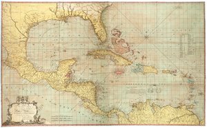 Kaart van de West-Indië door Joseph Smith Speer