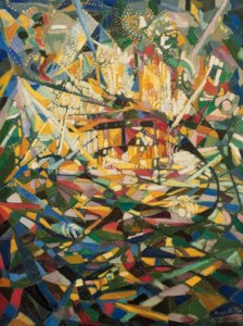 Battle of Lights, Coney Island door Joseph Stella