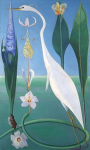 De witte reiger door Joseph Stella