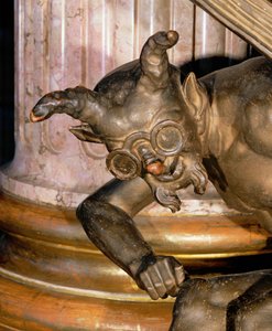 Een duivel met een bril