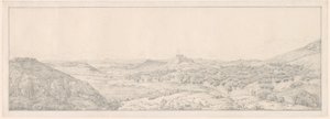 Panorama naar Athene vanuit de Tuin van Aphrodite door Joseph Thürmer