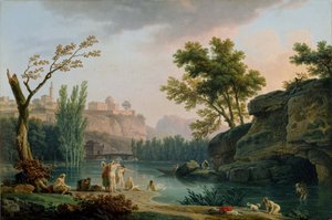 Zomeravonden, Italiaans landschap.