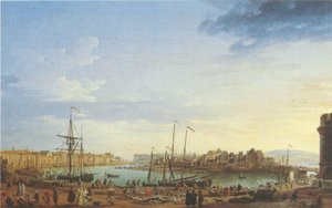 Frans: Vue du Port de Dieppe l Dieppe haven