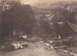 Dorp Montaubant gezien vanaf Luchon, 1853