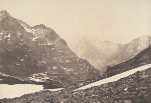 Vue de la partie de la Maladetta et des montagnes du haut du port de Vénasque, 1853