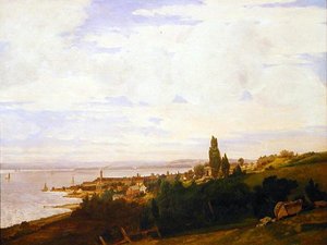 Uitzicht op de Hudson bij Sing Sing, New York, eind jaren 1840