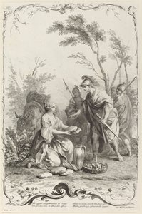 David en Abigail door Joseph Wagner