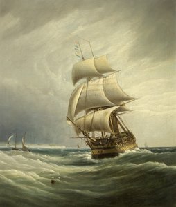Driemaster voor de wind