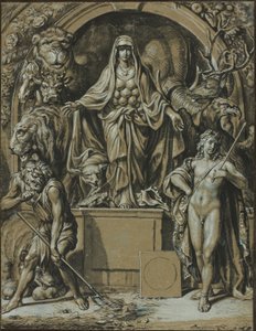 Diana van Efeze als Allegorie van de Natuur door Joseph Werner