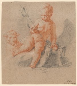 Sint Johannes de Doper als Kind door Joseph Wolfgang Xavier Klauber