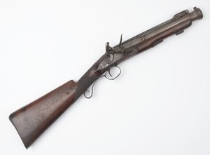 Donderbus met veer bajonet uitgegeven aan Ierse Vrijwilligers, ca. 1815