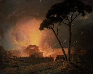 De Jaarlijkse Girandola bij het Castel Sant