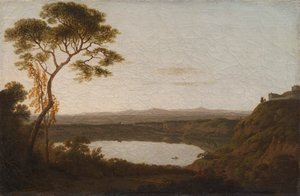 Meer Albano door Joseph Wright of Derby