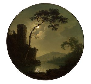 Meer met Kasteel op een Heuvel