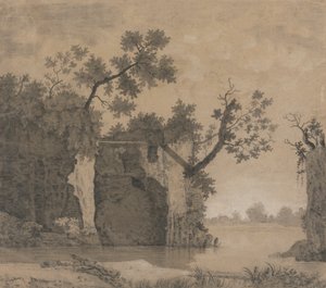 Landschap met ruïnes