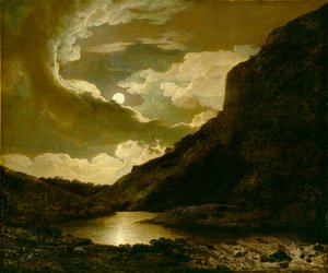 Matlock Tor bij maanlicht, c.1778