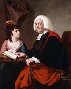 Portret van de Rev. Thoms Wilson D.D. en zijn geadopteerde dochter, Miss Catherine Macauley