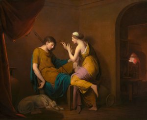 De Korinthische Maagd, 1782-1784 door Joseph Wright of Derby