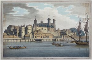 De Tower of London, gegraveerd door J. C. Stadler, gepubliceerd 1795 door Joseph after Farington