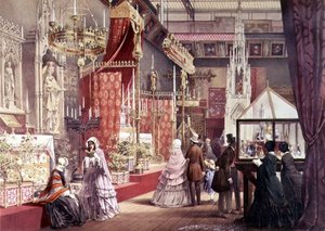 Grote Tentoonstelling: Middeleeuwse Hof, ontworpen door Pugin, 1851