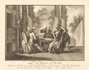 De namiddag door Joseph de Longueil after Charles Eisen