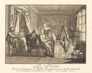 De ochtend door Joseph de Longueil after Charles Eisen