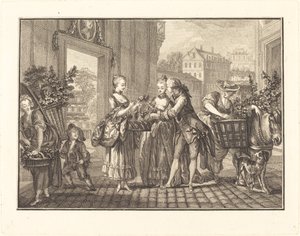 De Lente door Joseph de Longueil after Charles Eisen