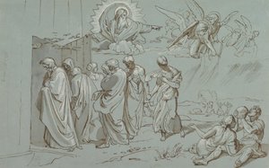 God Roept Noach en Zijn Familie in de Ark, 1827