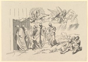 God Roept Noach en Zijn Familie in de Ark, 1827