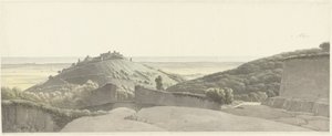 Landschap bij Albano Laziale door Josephus Augustus Knip