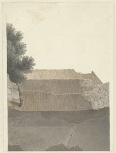 Deel van het Gewelf van de Tempel van Minerva Medica in Rome