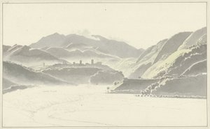 Gezicht op Civita Ducale door Josephus Augustus Knip
