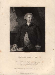 Charles James Fox (1749-1806), gegraveerd door John William Cook