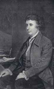 Edmund Burke (zwart-wit foto)