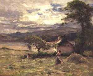 Hooiveld bij Llandudno door Joshua Anderson Hague