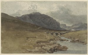 Landschap bij Llyn Ogwen, Caernarvonshire (Wales)