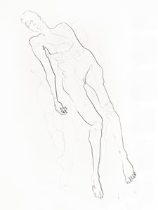 Rustige naakttekening