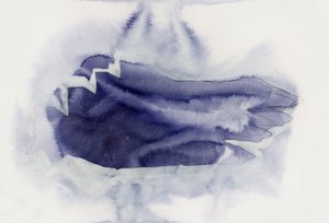 Zacht indigo, abstract