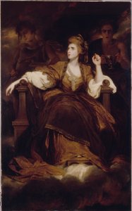 Mevrouw Siddons als de tragische muze door Joshua Reynolds