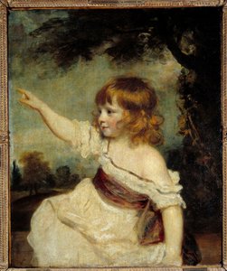 Portret van Meester Hare (? -1842) dochter van de schrijver Francis Hare Naylor (1753-1815). door Joshua Reynolds