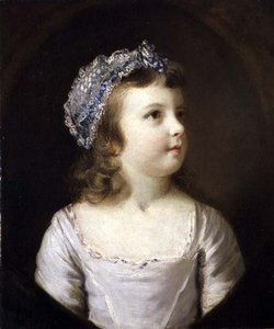 Portret van een meisje door Joshua Reynolds