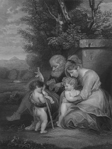 De Heilige Familie door Joshua Reynolds