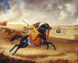Skinners Horse bij Oefening, c.1840 door Joshua Reynolds Gwatkin