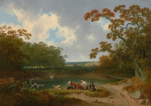 Uitzicht op het platteland van Pennsylvania (1823)