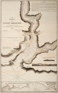 Een onderzoek van Fowey Harbour door Joshua Thomas Austen